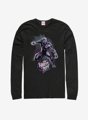 Marvel Black Panther Paw Prints Long Sleeve T-Shirt