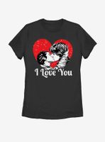 Star Wars Han and Leia I Love You Heart Womens T-Shirt