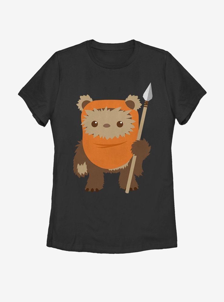 Star Wars Wicket Ewok Cartoon Womens T-Shirt