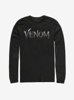 Marvel Venom Film Metallic Logo Long Sleeve T-Shirt