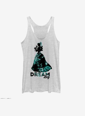 Disney Beauty and the Beast Belle Dream Big Floral Print Womens Tank