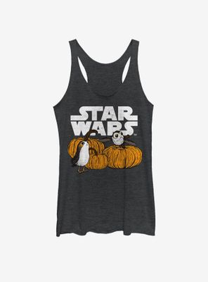 Star Wars Happy Halloween Porg Logo Womens Tank