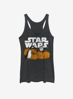 Star Wars Happy Halloween Porg Logo Womens Tank