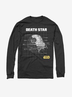Star Wars Death Schematics Long Sleeve T-Shirt