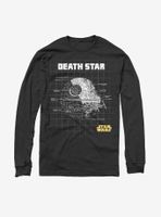 Star Wars Death Schematics Long Sleeve T-Shirt