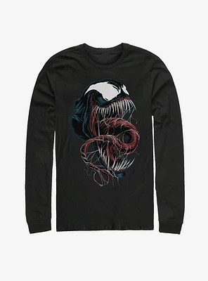 Marvel Venom Close-Up Long Sleeve T-Shirt