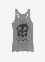 Marvel Venom Japanese Text Womens Tank Top