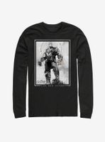 Marvel Avengers: Infinity War Thanos Grayscale Long Sleeve T-Shirt