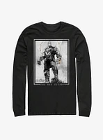 Marvel Avengers: Infinity War Thanos Grayscale Long Sleeve T-Shirt