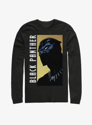 Marvel Black Panther Fierce Expression Long Sleeve T-Shirt