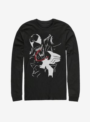 Marvel Venom Paint Print Long Sleeve T-Shirt