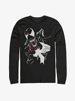 Marvel Venom Paint Print Long Sleeve T-Shirt