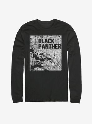 Marvel Black Panther Chalk Print Long Sleeve T-Shirt