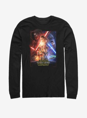 Star Wars The Force Awakens Movie Poster Long Sleeve T-Shirt