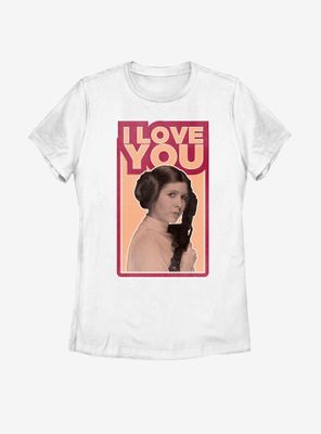 Star Wars Princess Leia Quote I Love You Womens T-Shirt