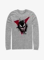 Marvel Venom Film Splatter Portrait Long Sleeve T-Shirt