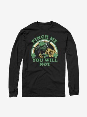Star Wars Do Not Pinch Yoda Long Sleeve T-Shirt