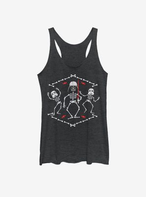 Star Wars Halloween Vader Skeleton Dance Womens Tank