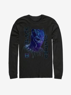 Marvel Black Panther 3D Pattern Long Sleeve T-Shirt