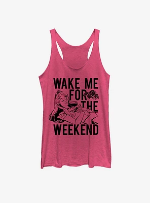 Disney Sleeping Beauty Wake Me for Weekend Womens Tank