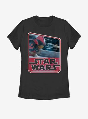 Star Wars Retro Poe Dameron Womens T-Shirt