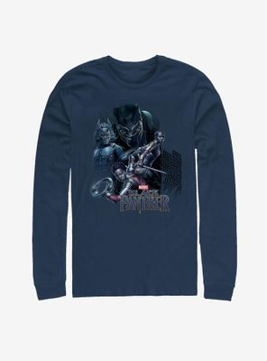 Marvel Black Panther Character View Long Sleeve T-Shirt