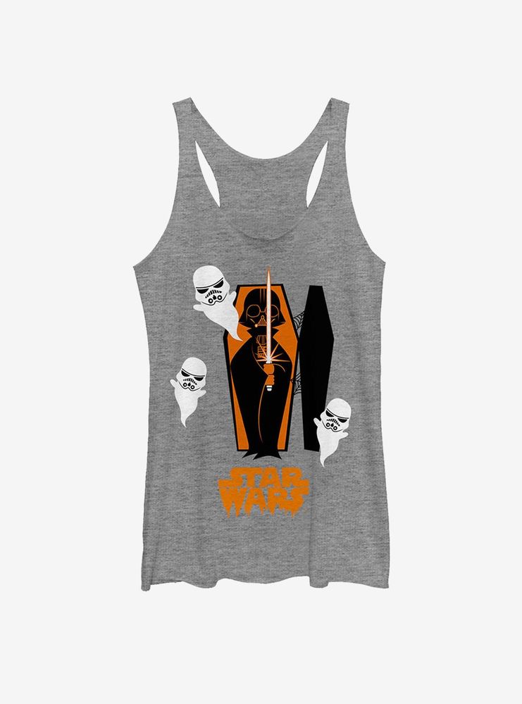 Star Wars Halloween Darth Vader Coffin Womens Tank