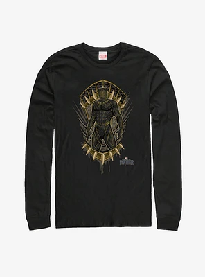Marvel Black Panther Claw Crest Long Sleeve T-Shirt