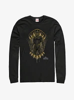 Marvel Black Panther Claw Crest Long Sleeve T-Shirt