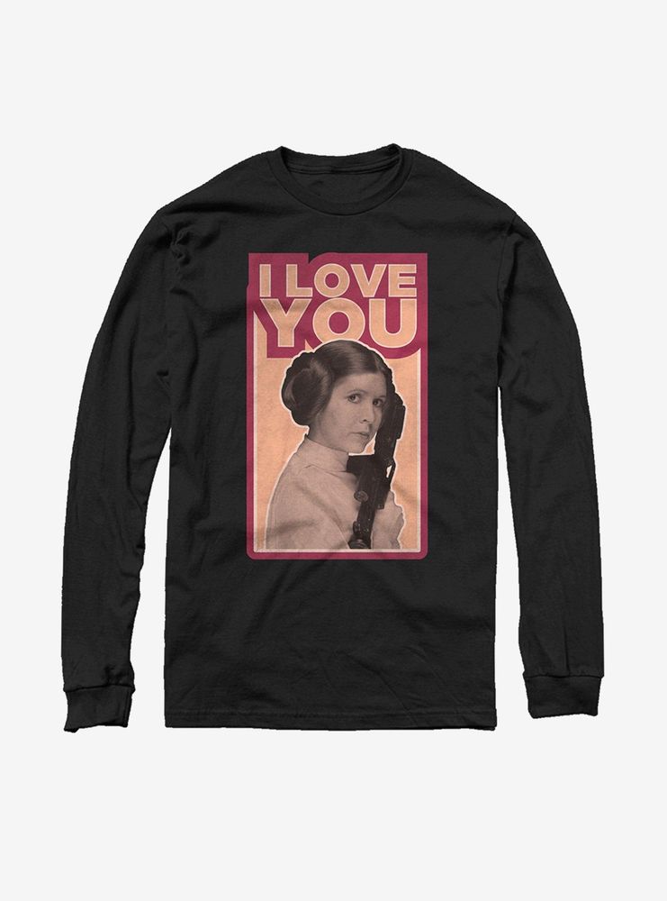 Star Wars Princess Leia Quote I Love You Long Sleeve T-Shirt