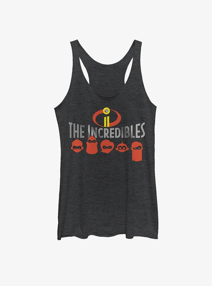 Disney Pixar The Incredibles Masked Family Womens Tank