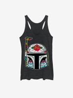 Star Wars Rose Sugar Skull Boba Fett Womens Tank