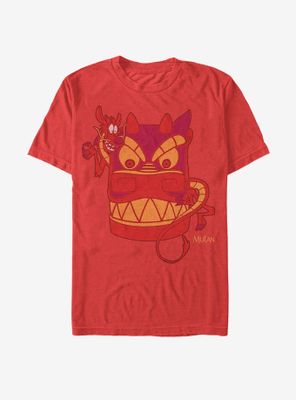 Disney Mulan Mushu Dragon Mask T-Shirt