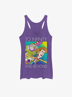 Disney Pixar Toy Story Infinity and Beyond Rainbow Womens Tank