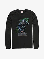Marvel Black Panther Jungle Silhouette Long Sleeve T-Shirt
