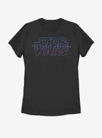 Star Wars The Force Awakens Starry Logo Womens T-Shirt