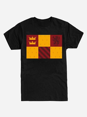 Harry Potter Gryffindor Checkered Patterns T-Shirt