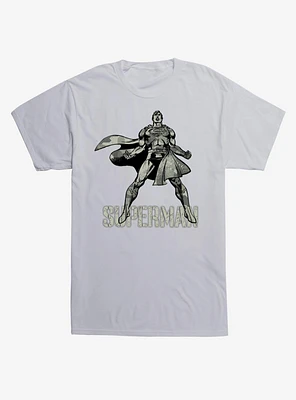 DC Comics Superman Sketch Army Print T-Shirt