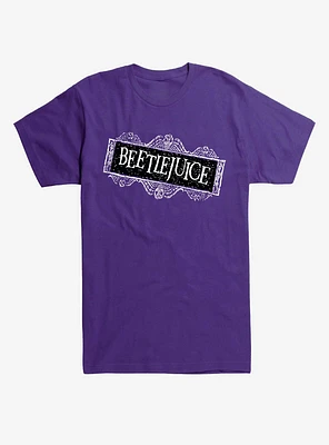 Beetlejuice Title Purple T-Shirt
