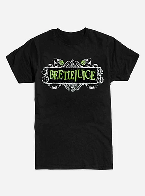 Beetlejuice Title Black T-Shirt
