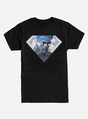DC Comics Superman Hero Logo Silhouette T-Shirt