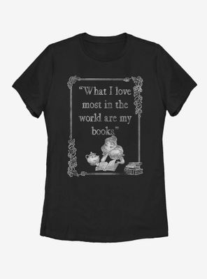 Disney Beauty and The Beast Book Lover Womens T-Shirt