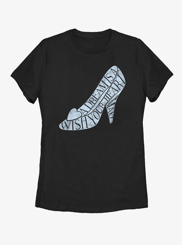 Disney Cinderella Slipper Womens T-Shirt