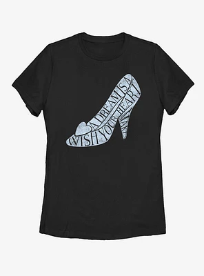 Disney Cinderella Slipper Womens T-Shirt