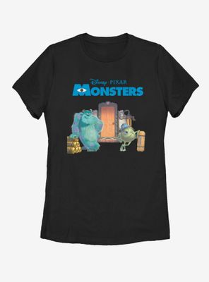 Disney Pixar Monsters Inc. Door Scene Womens T-Shirt