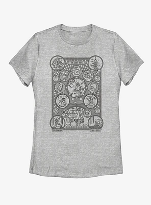 Disney Peter Pan Hangmans Character Tree Womens T-Shirt