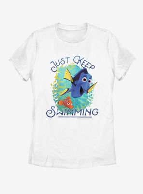 Disney Pixar Finding Dory Just Swim Womens T-Shirt