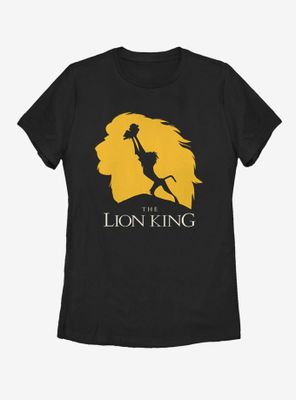 Disney The Lion King Baby Simba Silhouette Womens T-Shirt