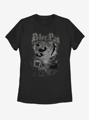 Disney Peter Pan Dark Cover Womens T-Shirt