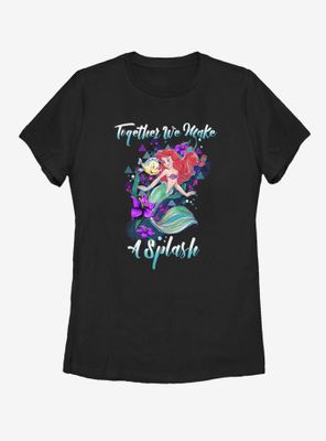 Disney The Little Mermaid Make A Splash Womens T-Shirt